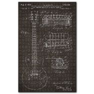 Cakapuzzle Eski Gitarın Grafik Tasarım Görseli Ahşap 1000 Parça Puzzle