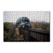 Cakapuzzle Eski Köprü ve Buharlı Kara Tren 120 Parça Ahşap Puzzle
