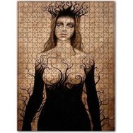 Cakapuzzle Eski Modern Sanat Kadın Figürü Görsel 255 Parça Puzzle