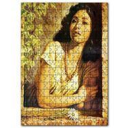 Cakapuzzle Eski Penceredeki Çekici Esmer Kadın Mdf 1000 Parça Puzzle