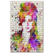 Cakapuzzle Eski Renkli Amy Winehouse Art Görseli Ahşap 1000 Parça Puzzle