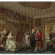 Cakapuzzle Eski Sanat Galerisi Yağlıboya Çizim Mdf 500 Parça Puzzle