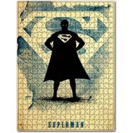Cakapuzzle Eski Supermen Figürü ve Logo Görseli 120 Parça Puzzle