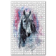 Cakapuzzle Eski Yelesi Örgülü At Figürü Görseli Ahşap 255 Parça Puzzle