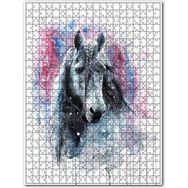 Cakapuzzle Eski Yelesi Örgülü At Figürü Görseli Ahşap 500 Parça Puzzle