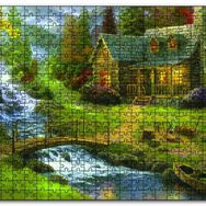 Cakapuzzle Ev Dere Ceylan Doğa Ahşap 500 Parça Puzzle