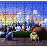 Cakapuzzle Evcil Hayvanların Gökdelen Denizi Ahşap 500 Parça Puzzle