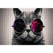 Cakapuzzle Evren Görselli Kedi Ahşap 500 Parça Puzzle
