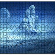 Cakapuzzle Fantastik Heykel ve Dağcılar Ahşap 500 Parça Puzzle