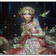Cakapuzzle Fantastik Masal Kızı Sinekkuşu Ahşap 500 Parça Puzzle
