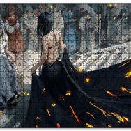 Cakapuzzle Fantastik Sanat Siyah Giyimli Kraliçe Halk Mdf 120 Parça Puzzle
