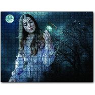 Cakapuzzle Fantazi Genç Güzel Kadın Karanlık 120 Parça Puzzle