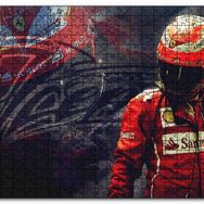 Cakapuzzle Ferrari F1 Kimi Raikkonen Görseli Mdf 1000 Parça Puzzle