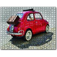 Cakapuzzle Fiat Bis Yolda Ahşap 500 Parça Puzzle