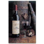 Cakapuzzle Fıçı Şarap Şişesi ve Dolu Kadeh Ahşap 1000 Parça Puzzle