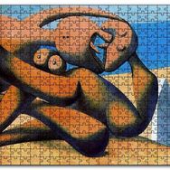 Cakapuzzle Figure At The Seaside 1931 By Pablo Picasso Mdf 120 Parça Puzzle