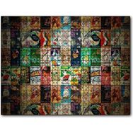 Cakapuzzle Film Afişlerinden Oluşan Kompozisyon 255 Parça Ahşap Puzzle