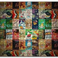 Cakapuzzle Film Afişlerinden Oluşan Kompozisyon Mdf 500 Parça Puzzle