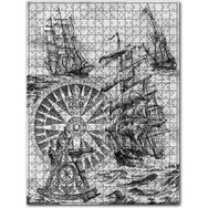 Cakapuzzle Fırtına Içinde Yelkenli Gemiler Dev Pusula Parçası 255 Parça Yapboz Mdf Puzzle