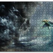 Cakapuzzle Fırtına İnsan Deniz Dalgası Kartal Mdf 500 Parça Puzzle