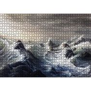 Cakapuzzle Fırtınada Dalgalı Okyanus ve Bulutlar 120 Parça Ahşap Puzzle