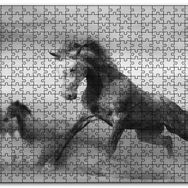 Cakapuzzle Fırtınada Koşan Atlar Görseli Mdf 1000 Parça Puzzle