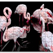 Cakapuzzle Flamigolar Karanlık Göl Arkaplan Mdf 120 Parça Puzzle