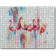 Cakapuzzle Flamingolar Suluboya Çizim 1000 Parça Puzzle