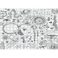 Cakapuzzle Formüller Bilimsel Çizim Eskizleri 120 Parça Ahşap Puzzle