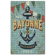 Cakapuzzle Fransa Bayonne Şehri ve Çapa Görseli Ahşap 255 Parça Puzzle