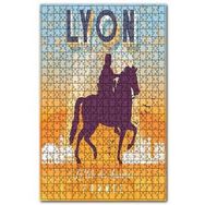 Cakapuzzle Fransa Lyon Işıklı Şehir Görseli 120 Parça Puzzle