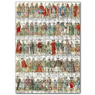 Cakapuzzle Fransız Halkı Kıyafet Evrimi 10 17 Yüzyıl Mdf 1000 Parça Puzzle