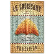 Cakapuzzle Fransız Kruvasan Afiş Görseli Ahşap 500 Parça Puzzle