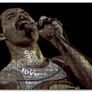 Cakapuzzle Freddie Mercury Üzerinde Şarkı Sözleri Mdf 120 Parça Puzzle