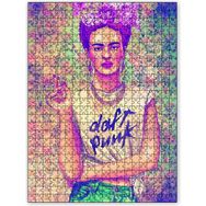 Cakapuzzle Frida Kahlo Çiçek Zeminli Çizim 120 Parça Puzzle