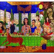 Cakapuzzle Frida Kahlo Son Akşam Yemeği Ahşap 1000 Parça Puzzle