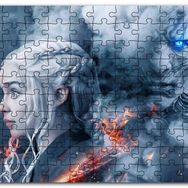 Cakapuzzle Game Of Thrones Daenerys Targaryen Night King Mdf 120 Parça Puzzle