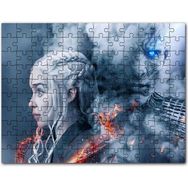 Cakapuzzle Game Of Thrones Daenerys Targaryen Night King Mdf 255 Parça Puzzle