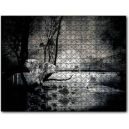 Cakapuzzle Gecede Balıkçı Kuşları Göl Mdf 120 Parça Puzzle