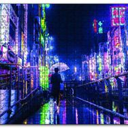 Cakapuzzle Gecede Uzak Doğu Şehri Ahşap 500 Parça Puzzle