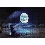 Cakapuzzle Gecede Üzgün Kadın Fantastik 120 Parça Ahşap Puzzle