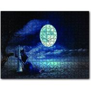 Cakapuzzle Gecede Üzgün Kadın Fantastik Ahşap 500 Parça Puzzle