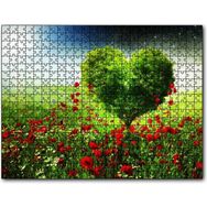 Cakapuzzle Gelincik Tarlası Kalp Şeklinde Ağaç 500 Parça Puzzle