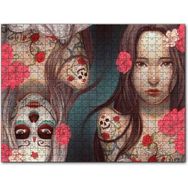 Cakapuzzle Genç Kız ve Ters Simetrik Ölüsü Mdf 1000 Parça Puzzle
