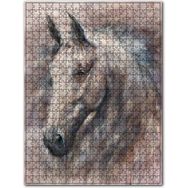 Cakapuzzle Gir Renkli Atbaşı Çizim Görseli Ahşap 1000 Parça Puzzle