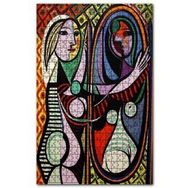 Cakapuzzle Girl Before A Mirror 1932 by Pablo Picasso 120 Parça Ahşap Puzzle