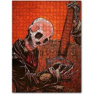 Cakapuzzle Gitar Çalan Iskelet Görseli 120 Parça Yapboz Mdf Puzzle