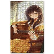 Cakapuzzle Gitarlı Kız Animasyon Ahşap 1000 Parça Puzzle
