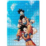 Cakapuzzle Goku Gohan Y Goten Görseli Mdf 1000 Parça Puzzle