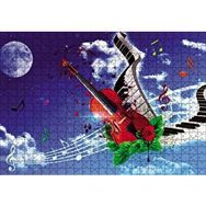 Cakapuzzle Gökyüzündeki Notalar ve Gitar Ahşap 500 Parça Puzzle